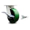 Service Caster 6 Inch Kingpinless Green Poly on Steel Wheel Caster with Brake and Swivel Lock SCC-KP30S620-PUR-GB-SLB-BSL - alternate 1